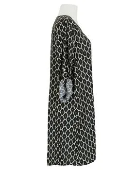 Kleid mit Blumen in  schwarz von Made in Italy (Bild 2)