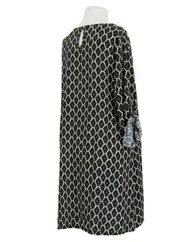 Kleid mit Blumen in  schwarz von Made in Italy (Bild 3)