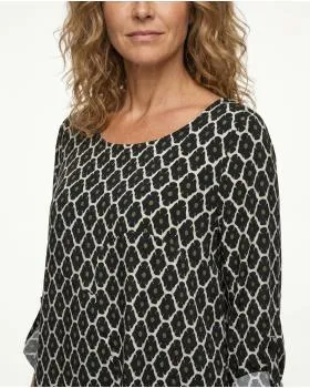 Kleid mit Blumen in  schwarz von Made in Italy (Bild 5)
