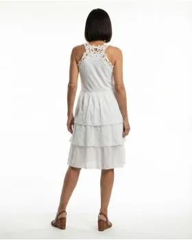 Kleid mit H�kelspitze in  wei� von Spaziodonna (Bild 2)