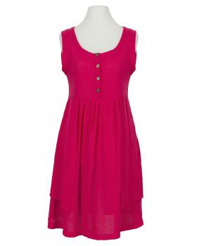 Kleid mit Leinen in  fuchsia von Diana (Bild 1)