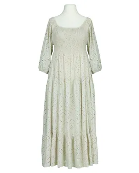 Kleid mit Lochspitze in  beige von H. Trend (Bild 1)