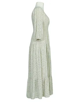 Kleid mit Lochspitze in  beige von H. Trend (Bild 2)