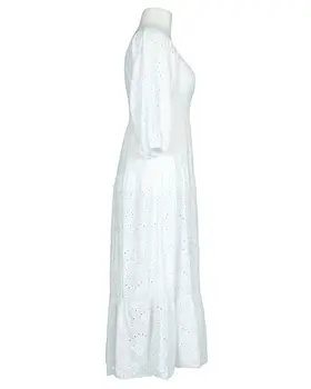 Kleid mit Lochspitze in  wei� von H. Trend (Bild 2)