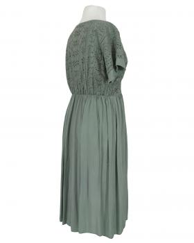 Kleid mit Lochstickerei in  khaki von Spaziodonna (Bild 2)