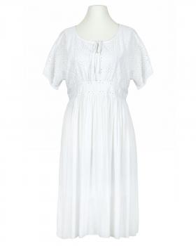 Kleid mit Lochstickerei in  weiss von Spaziodonna (Bild 1)