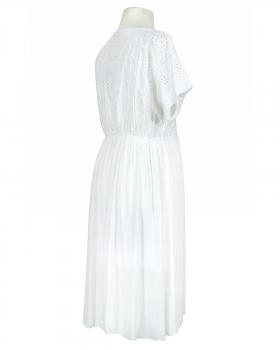 Kleid mit Lochstickerei in  weiss von Spaziodonna (Bild 2)