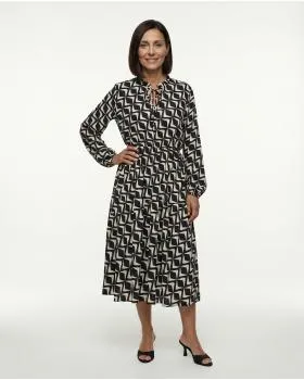 Kleid mit Print in  schwarz von Made in Italy (Bild 3)