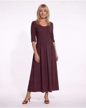 Kleid mit Seide in  aubergine von Selected Touch (Bild 2)