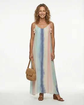 Kleid mit Seide in  bunt von SENES Paris (Bild 3)
