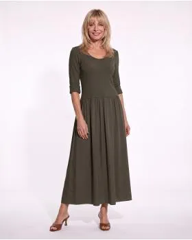Kleid mit Seide in  dunkelbraun von Selected Touch (Bild 3)