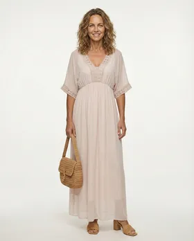 Kleid mit Seide in  rosa von H. Trend (Bild 3)