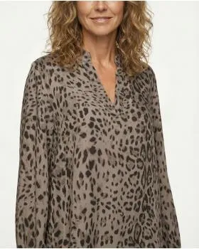 Kleid mit Seide Leoprint in  braun von Style Touch (Bild 4)