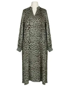 Kleid mit Seide Leoprint in  khaki von Style Touch (Bild 1)