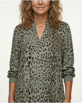 Kleid mit Seide Leoprint in  khaki von Style Touch (Bild 4)