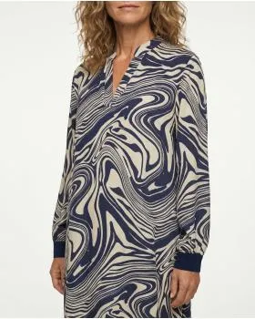 Kleid mit Seide Swirl-Print in  blau von Style Touch (Bild 4)