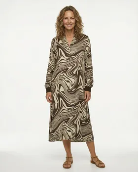 Kleid mit Seide Swirl-Print in  braun von Style Touch (Bild 3)