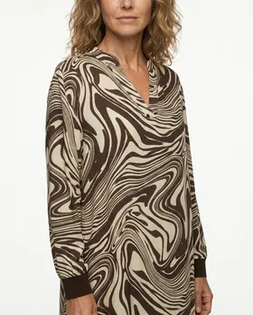 Kleid mit Seide Swirl-Print in  braun von Style Touch (Bild 4)