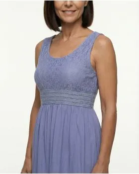 Kleid mit Spitze in  blau von Link Fashion (Bild 2)