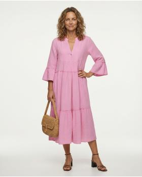 Kleid Musselin in  rosa von Made in Italy (Bild 3)