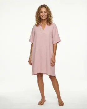 Kleid Musselin in  rosa von Made in Italy (Bild 3)