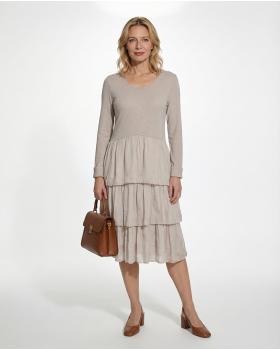 Kleid Seidenvolant in  puderrosa von Diana (Bild 2)