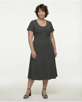 Kleid Streifen in  schwarz von FASHION (Bild 3)