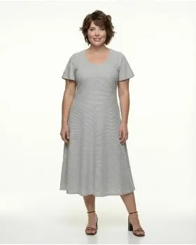 Kleid Streifen in  wei� von FASHION (Bild 2)