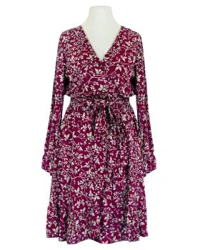 Kleid Wickeloptik in  beere von Made in Italy (Bild 1)