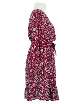 Kleid Wickeloptik in  beere von Made in Italy (Bild 2)