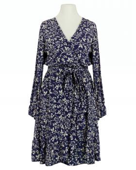 Kleid Wickeloptik in  blau von Made in Italy (Bild 1)