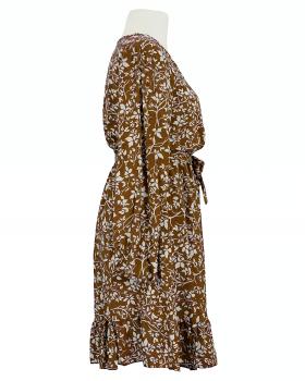 Kleid Wickeloptik in  braun von Made in Italy (Bild 2)