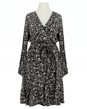 Kleid Wickeloptik in  schwarz von Made in Italy (Bild 1)