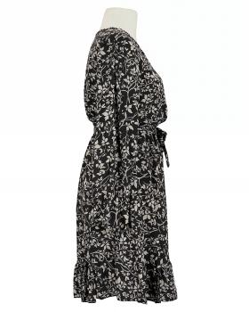 Kleid Wickeloptik in  schwarz von Made in Italy (Bild 2)