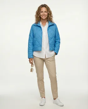 Kurze Steppjacke in  t�rkis von Made in Italy (Bild 4)