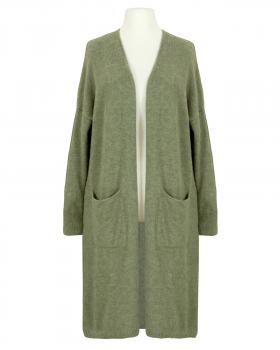 Lange Strickh�lle mit Taschen in  khaki von Selected Touch (Bild 1)