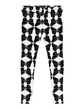 Leggings mit Muster in  schwarz wei� von Victoria Karl (Bild 1)