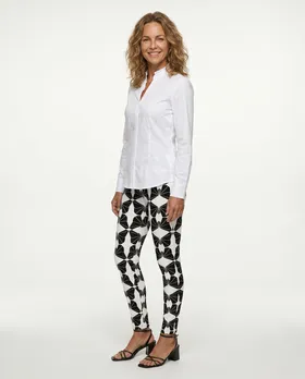 Leggings mit Muster in  schwarz wei� von Victoria Karl (Bild 2)