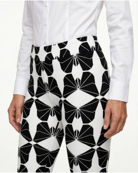 Leggings mit Muster in  schwarz weiss von Victoria Karl (Bild 3)