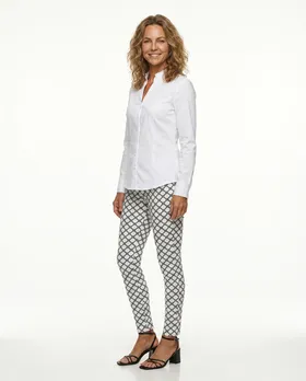 Leggings Rautenmuster in  wei� von Victoria Karl (Bild 2)