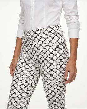 Leggings Rautenmuster in  weiss von Victoria Karl (Bild 3)