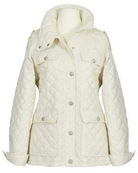 Leichte Steppjacke mit Schmckknpfen in  creme von Made in Italy (Bild 1)