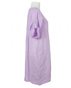 Leinenkleid mit Biesen in  flieder von Made in Italy (Bild 2)