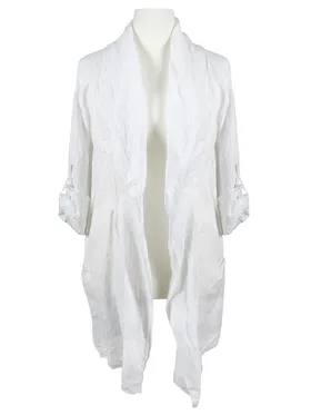 Leinen Jacke in  wei� von Spaziodonna (Bild 1)