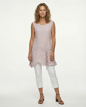 Leinen Tunika in  rosa von les freres (Bild 3)