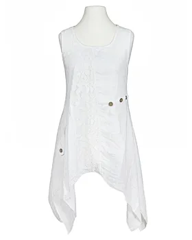 Leinen Tunika A-Linie in  wei� von Pronto Moda (Bild 1)