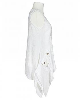 Leinen Tunika A-Linie in  weiss von Pronto Moda (Bild 2)