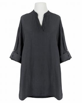 Leinenbluse in  anthrazit von Puro Lino (Bild 1)