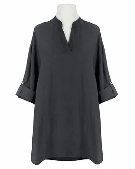 Leinenbluse in  anthrazit von Puro Lino (Bild 1)