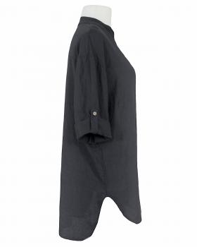 Leinenbluse in  anthrazit von Puro Lino (Bild 2)